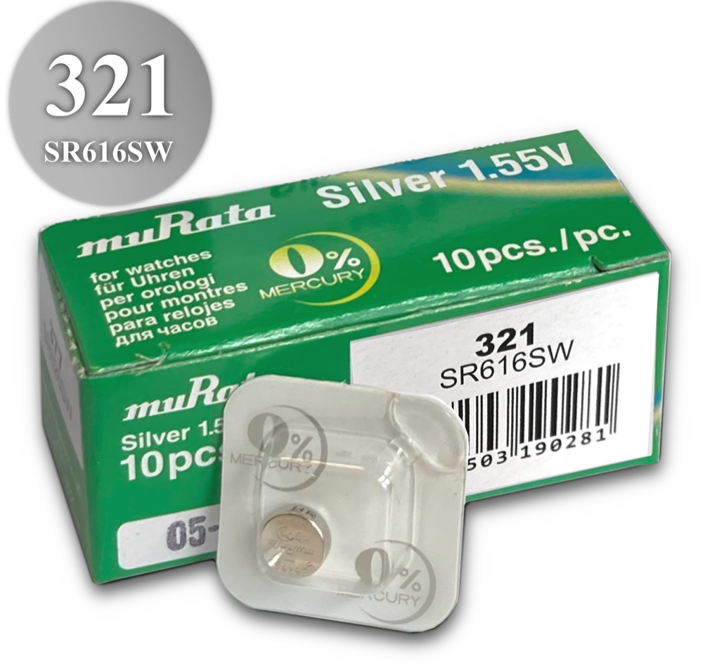 MURATA Baterie SR616SW / 321 Silver Oxide - 10ks