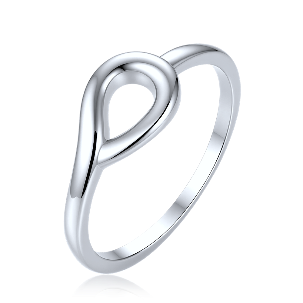 MINET Elegantní zvlněný stříbrný prsten vel. 56