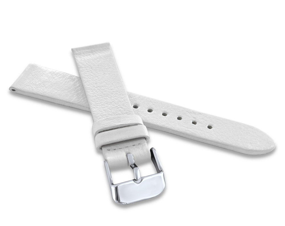 MINET Bílý řemínek AGRA z luxusní kůže Top Grain - vel.